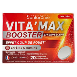 Santarome Vita'Max Booster 20 Comprimés Effervescents