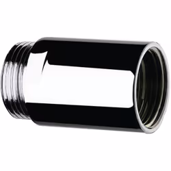 rallonge chromée - mâle / femelle 15 x 21 - longueur 25 mm - diamètre 24 mm - delabie 822215