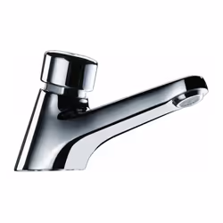 Robinet temporisé pour lavabo avec sécurité anti-blocage (AB).