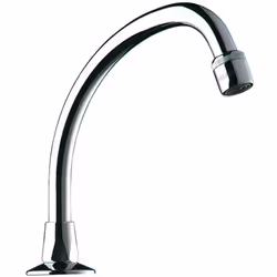 Bec col de cygne orientable Delabie L150xH120mm M1/2" laiton chromé