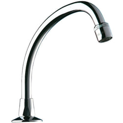 Bec col de cygne orientable Delabie L150xH120mm M1/2" laiton chromé