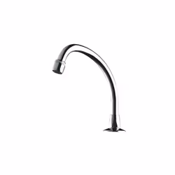 Bec de lavabo Delabie col de cygne orientable laiton chromé Le bec de lavabo Delabie col de cygne orientable en laiton chromé ...