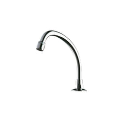 Delabie - Bec de lavabo col de cygne orientable laiton chromé débit 3l/min