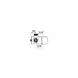 Mitigeur de douche temporisé TEMPOMIX apparent M3/4 30s - DELABIE - 790000