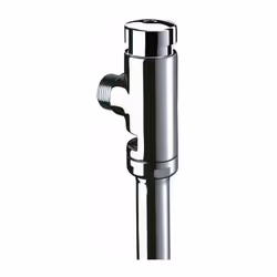Robinet temporisé 7 sec, apparent à poser en applique Pour chasse directe de cuvette WC traditionnelle ou enfantine Avec pous ...