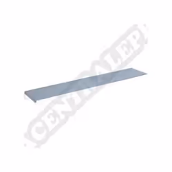 Tablette murale tout inox poli brillant 600x120mm