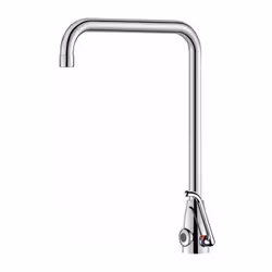 Mitigeur électronique à bec haut pour lavabo Bec mobile L.200 H.310 démontable et détection de présence infrarouge Levier sta ...