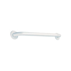 Delabie - Barre de relèvement droite basic inox époxy blanc Ø32 500mm