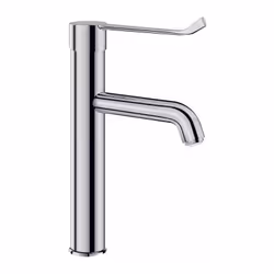 Levier hygiène L.185 pour commande sans contact manuel Flexibles PEX F3/8' Cartouche céramique classique Ø 35 avec butée de t ...