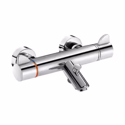 Entraxe 150 mm Filtres et clapets anti-retour intégrés sur arrivées M3/4' Sécurité anti-brûlure totale Sortie de douche M1/2' ...