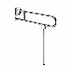 Barre d'appui WC ou douche Delabie Barre d'appui WC ou Douche relevable avec béquille Permet de s'asseoir et se relever des t ...