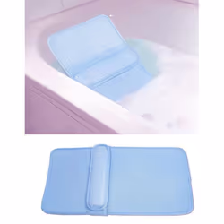 Coussin lombaires pour baignoire - Bleu - 79 cm X 37 cm X 1 cm - VITAEASY