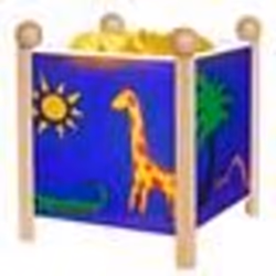 Veilleuse Lanterne Magique Jungle - TROUSSELIER - Bois Naturel Vernis - 12V
