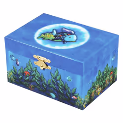 Trousselier Coffret Musical Phosphorescent Poisson Arc En Ciel