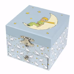 Trousselier Coffret Musique Cube Le Petit Prince et mouton - Figurine Petit Prince