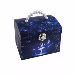 Coffret à bijoux musical - Danseuse - Fonctionne sans pile - Remontoir mécanique