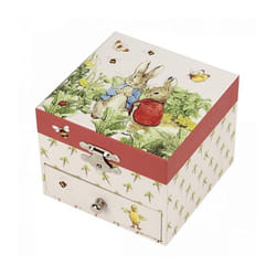 Boite à Musique Cube Peter Rabbit©© - Carotte - TROUSSELIER - 11x11x9cm - Enfant - A partir de 12 mois