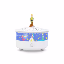 Trousselier Veilleuse - Projecteur d'Etoiles le Petit Prince 14 Cm - Musical - Détection des Pleurs - Rechargeable USB, Auton ...