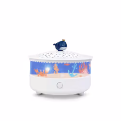 Trousselier Veilleuse - Projecteur d'Etoiles Ocean 14 Cm - Musical - Détection des Pleurs - Rechargeable USB, Autonome, Garço ...