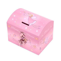 Tirelire musicale - Princesse - Rose - Coffre - Enfant - Fille