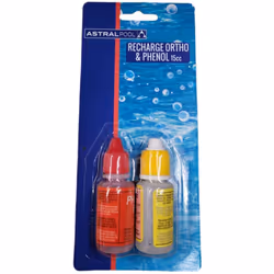 Recharge pour trousse d'analyse ph chlore piscine - 15 ml. 1 bouteille solution d'OTO (Orthotolidine) pour le teste du chlore ...