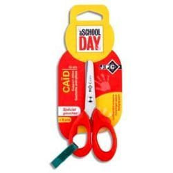 Ciseaux scolaires - JPC - Modèle Caïd - 13 cm - Bouts ronds - Spécial gauchers