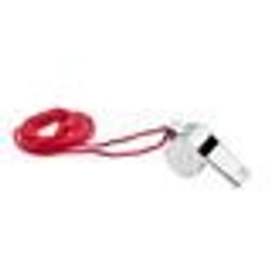 Sifflet en métal JPC avec cordon - Rouge - Multisport
