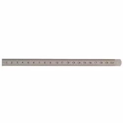 Reglet inox 2 faces 20cm