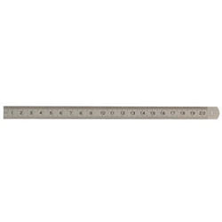 Reglet inox 2 faces 20cm