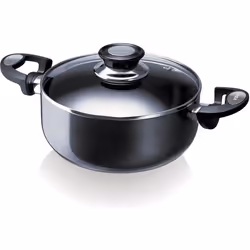 Beka - faitout anti adhésif 24cm avec couvercle anthracite - 13071244 - TU