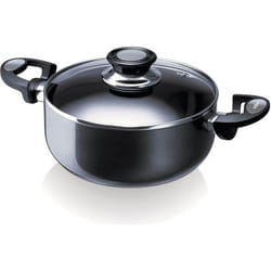 Beka - faitout anti adhésif 24cm avec couvercle anthracite - 13071244 - TU