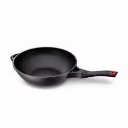 BEKA 13520304, Rond, Wok/Poêle à frire, Noir, Aluminium, Vitrocéramique, Gaz, Induction, Plaque étanche, Bakelite