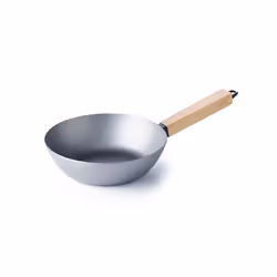 BEKA 13970204, Rond, Wok/Poêle à frire, Gris, Bois, Acier au carbone, Vitrocéramique, Gaz, Halogène, Induction, Plaque étanch ...