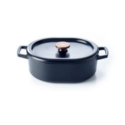 BEKA 15141314 cocotte en céramique 5,5 L Bronze, Noir