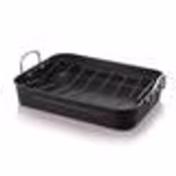 BEKA Plat à four en tôle dacier + une grille -38 x 29 cm