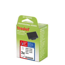 Trodat 6/50 cassette d'encre pour tampons Bleue / rouge 3 pièce(s)