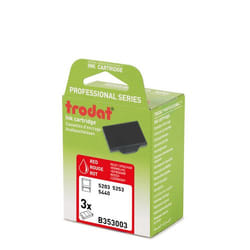Trodat 6/53 cassette d'encre pour tampons Rouge 3 pièce(s)