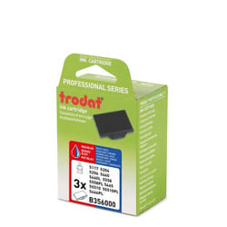 Trodat B356000 cassette d'encre pour tampons Bleue / rouge 3 pièce(s)