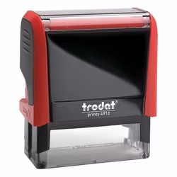 Trodat 4912 XPRINT, Auto-encreur, Tampon professionnel, 47 x 18 mm, Rouge, Rouge, 63 mm