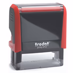 Trodat 4912 XPRINT, Auto-encreur, Tampon professionnel, 47 x 18 mm, Rouge, Rouge, 63 mm