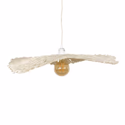 Abat-jour en papier mâché pour suspension Naturel 60 cm