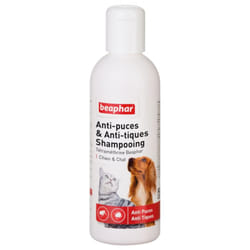 Beaphar Shampoing Anti-Puces et Anti-Tiques 200 ml