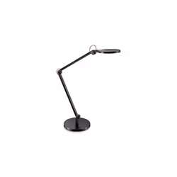 Parfaite pour créer une ambiance chaleureuse en télétravail ou au bureau. Lampe de bureau LED. Bras avec 3 articulations. Var ...