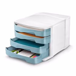 CEP 1003940991 bac de rangement de bureau Polystyrène Couleur menthe