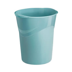 Corbeille à papier plastique Cep Riviera couleur 14L vert menthe