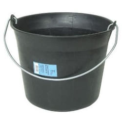 Seau maçon - plastique - noir - 11 L