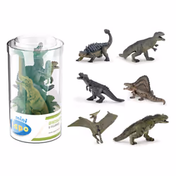 Papo Mini PLUS Dinosaures Lot 2 (Tube, 6 pcs) - Vue supplémentaire 2