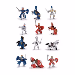 Papo Mini PLUS Chevaliers (Tube, 12 pcs) - Vue supplémentaire 14