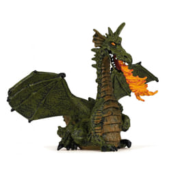 Papo Dragon ailé vert avec flamme