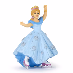 Papo Princesse aux patins à glace, 3 an(s), The Enchanted World, Beige, Bleu, PVC